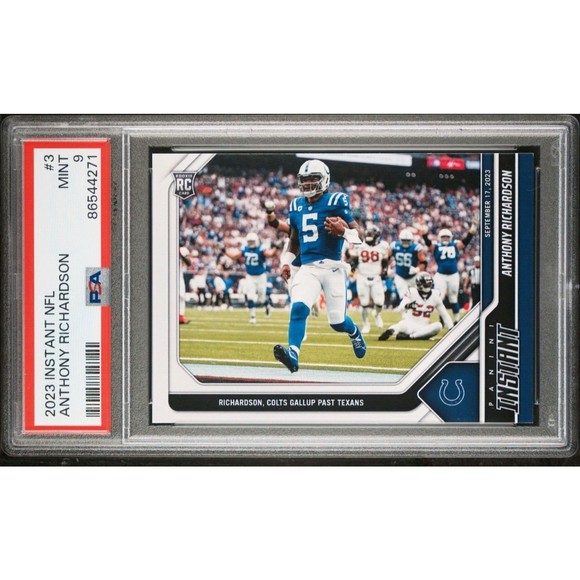 Anthony Richardson 2023 Panini NFL Rookie #3 Card 1 of 358 Colts PSA 9 Mint - Picture 3 of 4